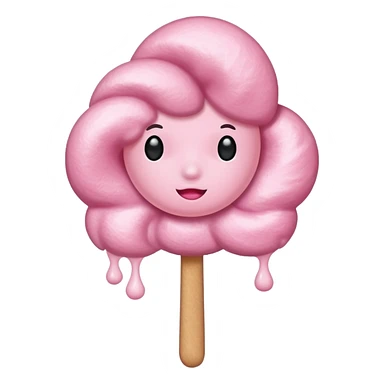 pink cotton candy sticker