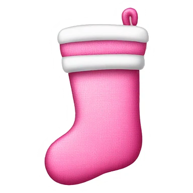 Pink Christmas stocking  sticker
