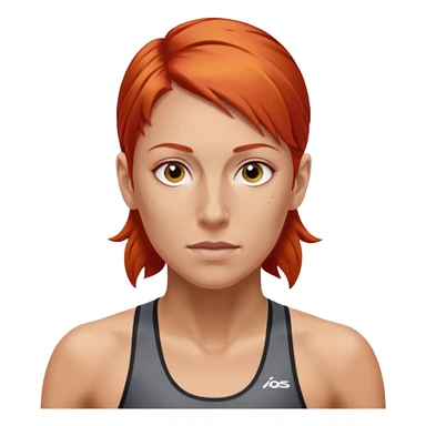 Triathlon Mhairi red hair sticker