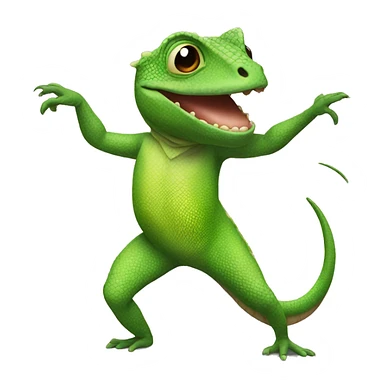 lizard doing a dance sticker