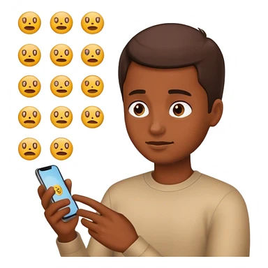 Emoji on phone  sticker