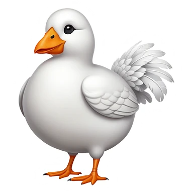 A fat duck sticker