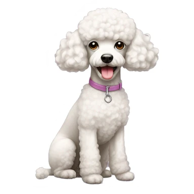 Light poodle  sticker