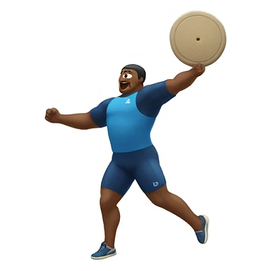 discus throwing sticker