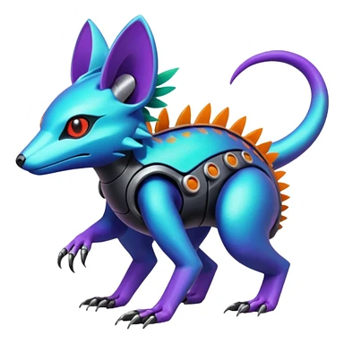  exotic tropical cyber-Sleuth-Loyd-Garmaddon-Litten-Linoone-Noibat-Fakémon-Pokémon-Vernid-creature sticker