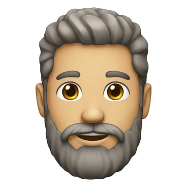 man bone beard sticker