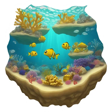 Gold holiday reef sticker
