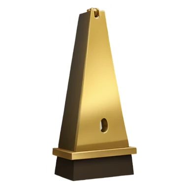 Guillotine gold color  sticker