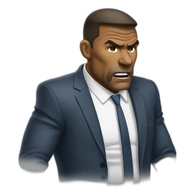 aggresive football coach sticker