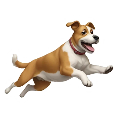 Dog jumping over bar sticker