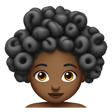 Bantu knots black woma sticker