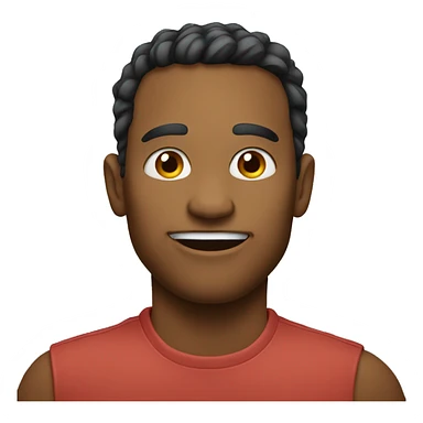 Emoji with a strong jawline  sticker