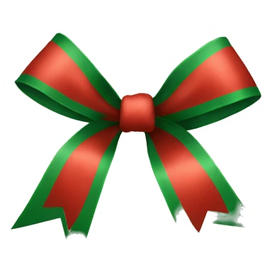 A Christmas bow sticker