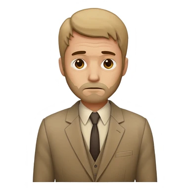 Создай эмодзи безработного мужчины sticker