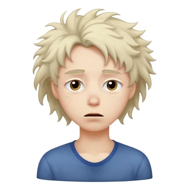 empty look with sleepy eyes sticker