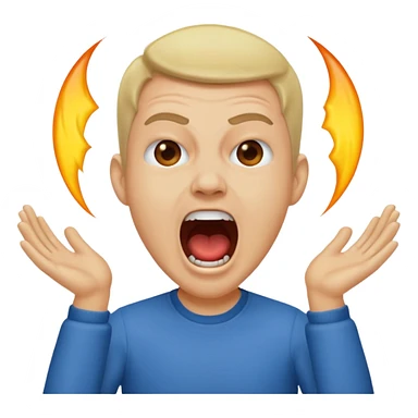 of speed/ Darren Watkins, a famous youtuber streamer looking and screaming sticker