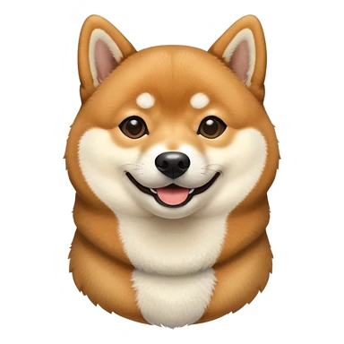 Black and Tan Shiba Inu smiling sticker