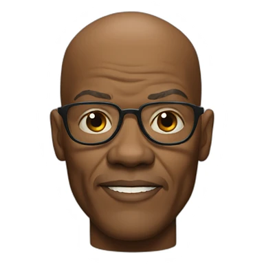 bald samuel l jackson sticker