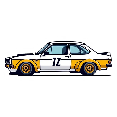 RALLY MK1 FORD ESCORT sticker