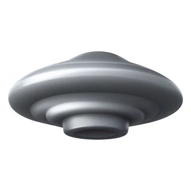 UFO with smoke trail sticker
