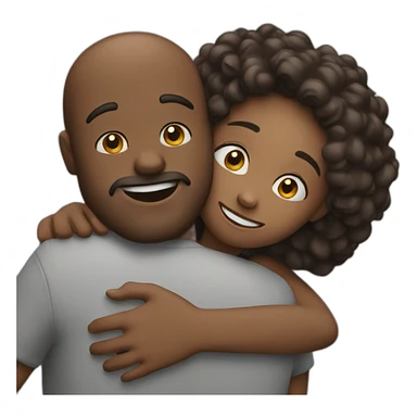 a man and woman hugging each other sticker