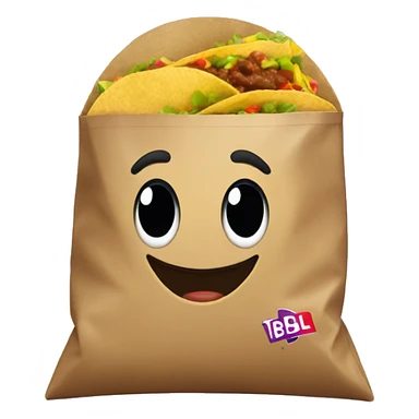 taco bell bag  sticker
