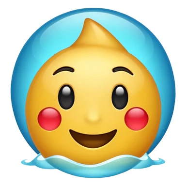 emoji na cor ciano sticker