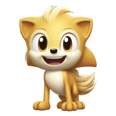 cute happy Sonic the Hedgehog sticker