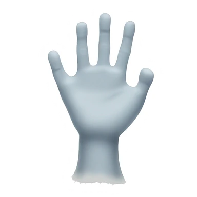 ghost hand sticker