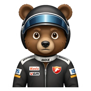 black bear f1 driver  sticker