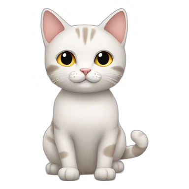 Cat with cat sticker