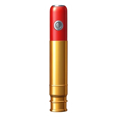 Red color shot gun cartridge  sticker