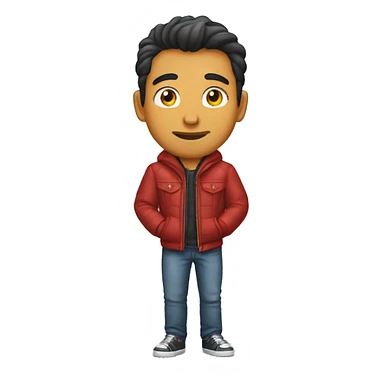 Crea un chico al lado de un Ferrari  sticker