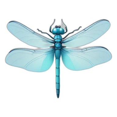 Ice dragonfly sticker
