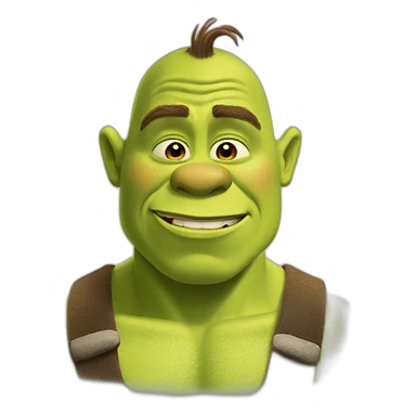Shrek shirtless sticker