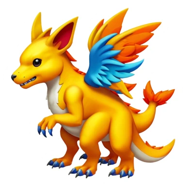 Cool Digimon-Fakemon-hybrid full body sticker