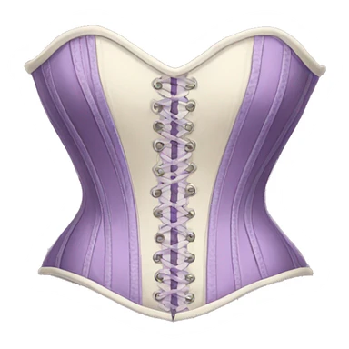 Lilac ivory corset  sticker