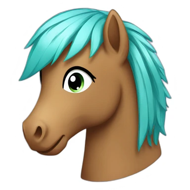 Aqua poney sticker