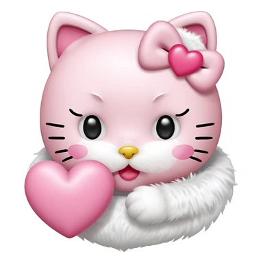Hello kitty qui fait un bisous Sticker