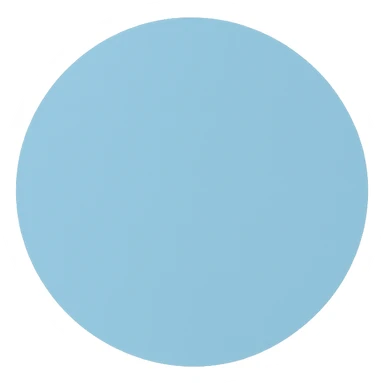 light blue circle, minimal, no outline sticker