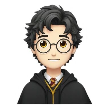 Harry potter in anime style sticker
