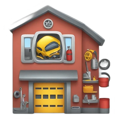 auto repair shop sticker