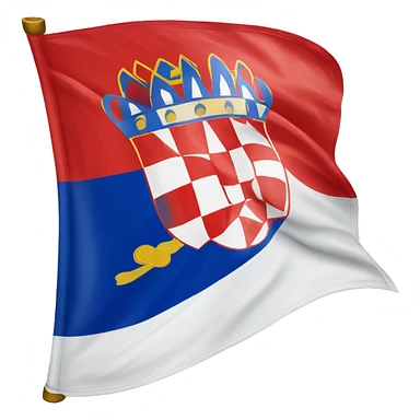 Flag of the Croatian Republic of Herzeg-Bosnia iphone emoji sticker