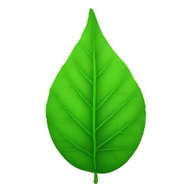 green leaf sticker