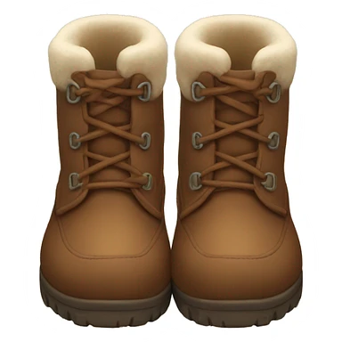 Brown winter boots sticker