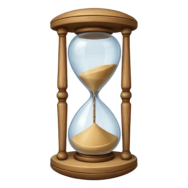 old medieval hourglass sticker
