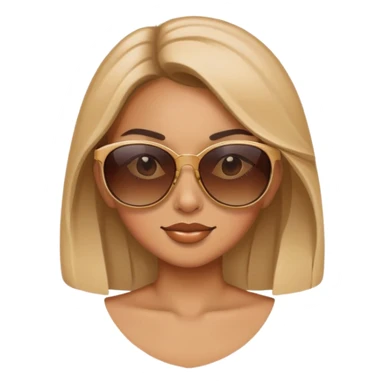 girl with  sunglasses sticker