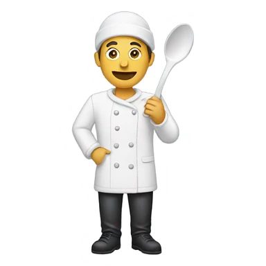 Person with a spoon full of powder sticker