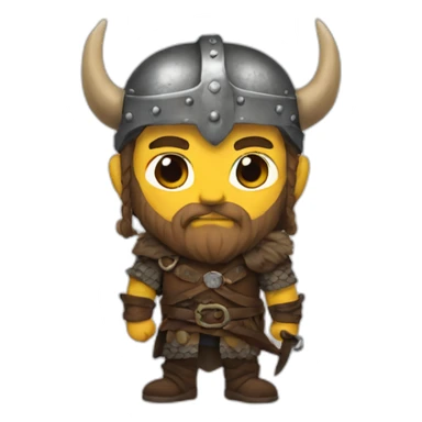 Viking in Harry Potter universe sticker