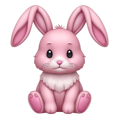 Pink bunny sticker